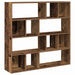 Bibliotecă/Separator de cameră, Lemn vechi, 105x24x102 cm - WALTI WALTI