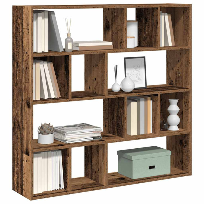 Bibliotecă/Separator de cameră, Lemn vechi, 105x24x102 cm - WALTI WALTI