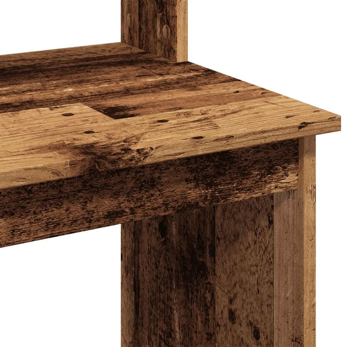 Birou cu rafturi, lemn vechi, 102x45x148 cm, lemn prelucrat - WALTI WALTI