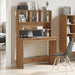 Birou cu rafturi stejar artizanal 102x45x148 cm, lemn prelucrat - WALTI WALTI