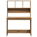 Birou cu rafturi stejar artizanal 102x45x148 cm, lemn prelucrat - WALTI WALTI