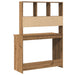 Birou cu rafturi stejar artizanal 102x45x148 cm, lemn prelucrat - WALTI WALTI