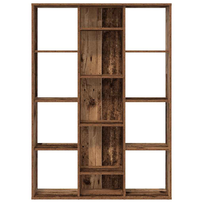 Separator cameră/Bibliotecă, Lemn vechi, 100x24x140 cm, PAL - WALTI WALTI
