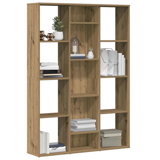 Separator cameră/Bibliotecă, Stejar artizanal 100x24x140 cm PAL - WALTI WALTI