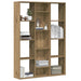 Separator cameră/Bibliotecă, Stejar artizanal 100x24x140 cm PAL - WALTI WALTI