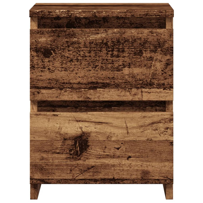 Noptiere, 2 buc., lemn vechi, 30x30x40 cm, lemn prelucrat - WALTI WALTI