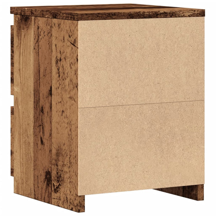 Noptiere, 2 buc., lemn vechi, 30x30x40 cm, lemn prelucrat - WALTI WALTI