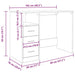 Birou, lemn vechi, 102x76x50 cm, lemn prelucrat - WALTI WALTI