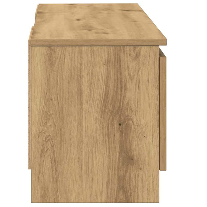 Dulap TV, stejar artizanal, 102x30x36 cm, lemn prelucrat - WALTI WALTI