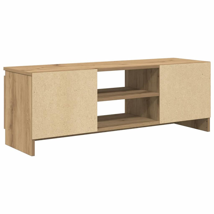 Dulap TV, stejar artizanal, 102x30x36 cm, lemn prelucrat - WALTI WALTI