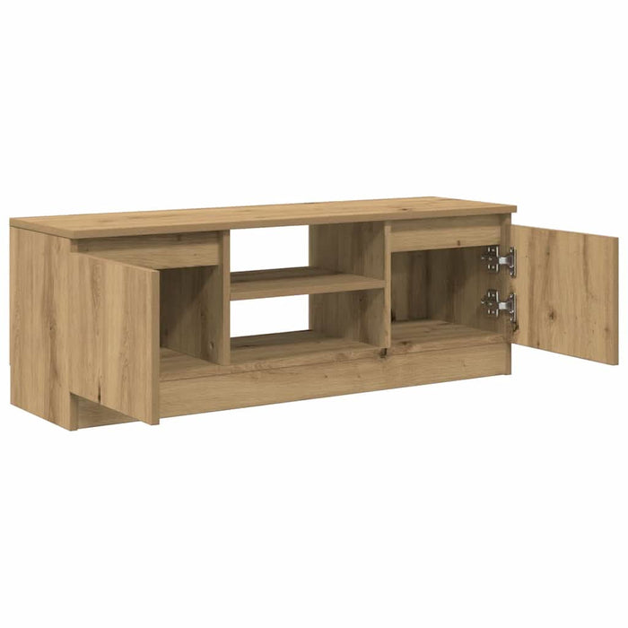 Dulap TV, stejar artizanal, 102x30x36 cm, lemn prelucrat - WALTI WALTI
