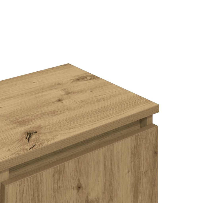 Dulap TV, stejar artizanal, 102x30x36 cm, lemn prelucrat - WALTI WALTI