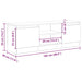 Dulap TV, stejar artizanal, 102x30x36 cm, lemn prelucrat - WALTI WALTI
