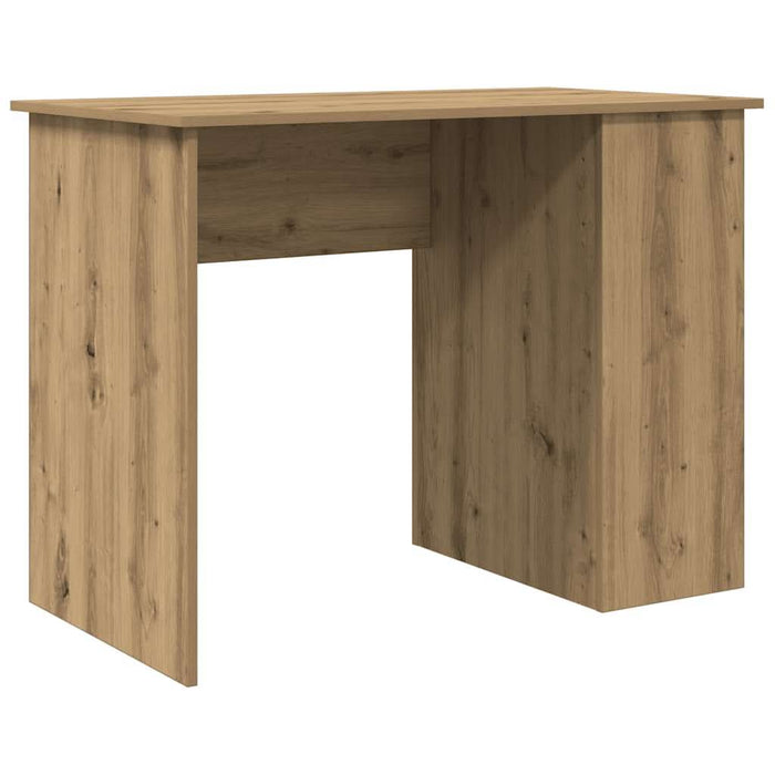 Birou, stejar artizanal, 100x55x75 cm, lemn prelucrat - WALTI WALTI