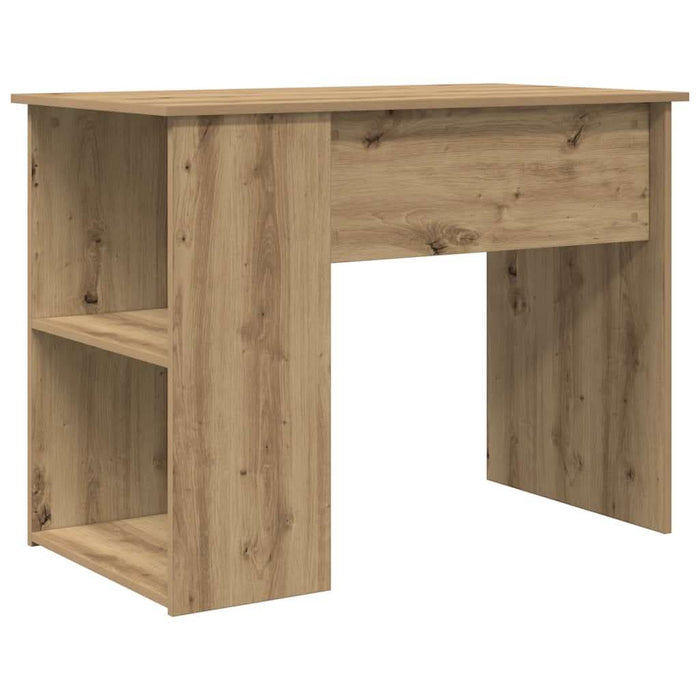 Birou, stejar artizanal, 100x55x75 cm, lemn prelucrat - WALTI WALTI