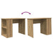 Birou, stejar artizanal, 100x55x75 cm, lemn prelucrat - WALTI WALTI