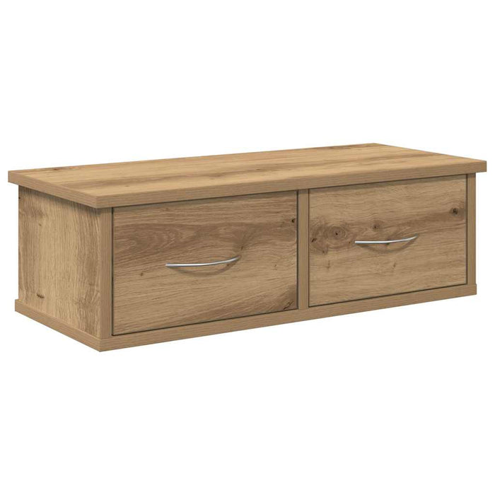 Dulap de perete, Stejar artizanal, 60x26x18,5 cm, lemn compozit - WALTI WALTI