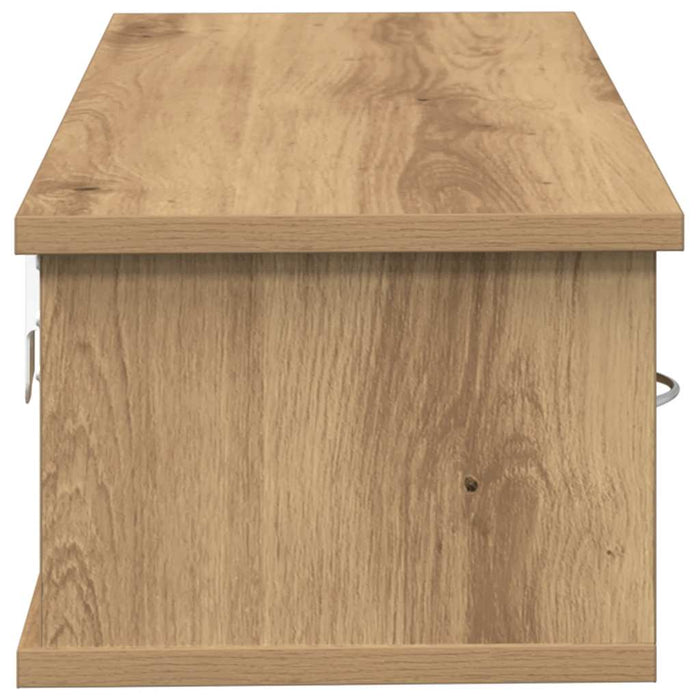 Dulap de perete, Stejar artizanal, 60x26x18,5 cm, lemn compozit - WALTI WALTI