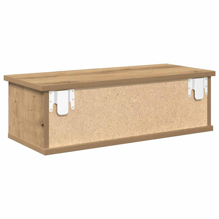 Dulap de perete, Stejar artizanal, 60x26x18,5 cm, lemn compozit - WALTI WALTI