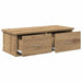 Dulap de perete, Stejar artizanal, 60x26x18,5 cm, lemn compozit - WALTI WALTI