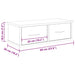 Dulap de perete, Stejar artizanal, 60x26x18,5 cm, lemn compozit - WALTI WALTI