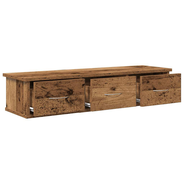 Dulap de perete, lemn învechit, 88x26x18,5 cm, lemn prelucrat - WALTI WALTI