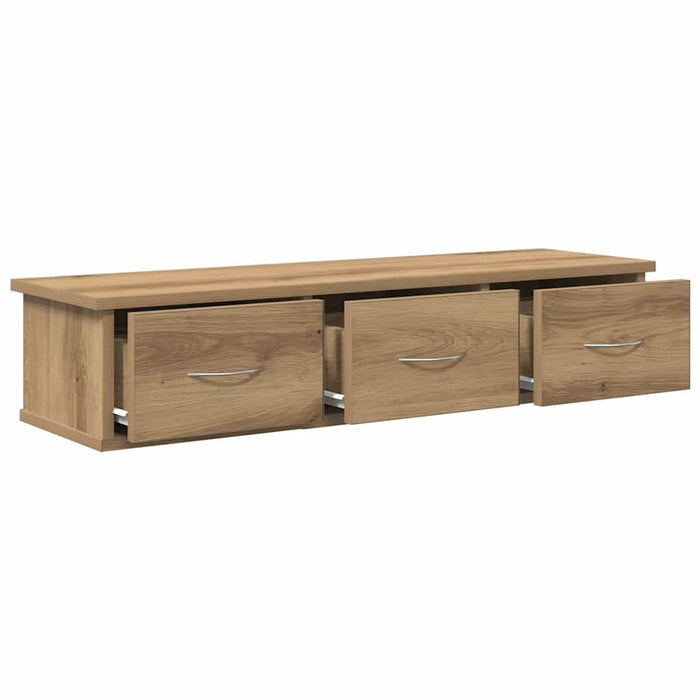 Dulap de perete, stejar artizanal, 88x26x18,5cm, lemn prelucrat - WALTI WALTI