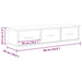 Dulap de perete, stejar artizanal, 88x26x18,5cm, lemn prelucrat - WALTI WALTI