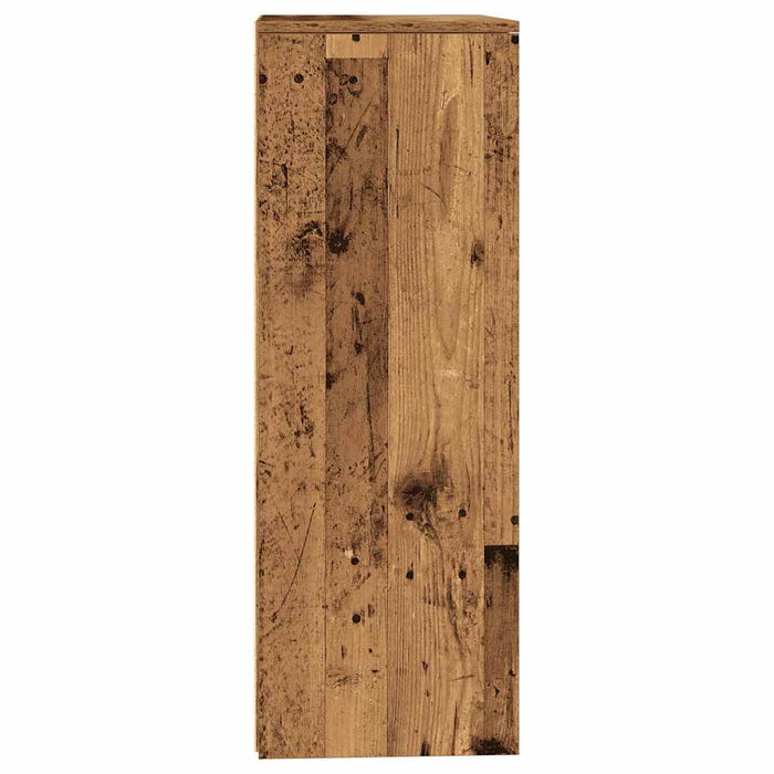 Servantă cu 6 sertare, Lemn vechi, 50 x 34 x 96 cm, PAL - WALTI WALTI