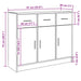 Dulap, stejar artizanal, 91x28x75 cm, lemn prelucrat - WALTI WALTI