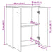 Dulap, stejar artizanal, 60x30x75 cm, lemn prelucrat - WALTI WALTI