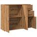 Dulap, stejar artizanal, 91x29,5x75 cm, lemn prelucrat - WALTI WALTI