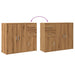 Dulap, stejar artizanal, 91x29,5x75 cm, lemn prelucrat - WALTI WALTI
