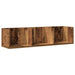 Raft de perete CD-uri, lemn vechi, 75x18x18 cm, lemn prelucrat - WALTI WALTI