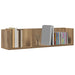 Raft perete CD-uri stejar artizanal 75x18x18 cm lemn prelucrat - WALTI WALTI