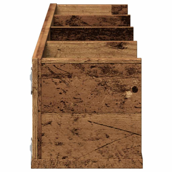 Raft de perete CD-uri, lemn vechi, 100x18x18 cm, lemn prelucrat - WALTI WALTI