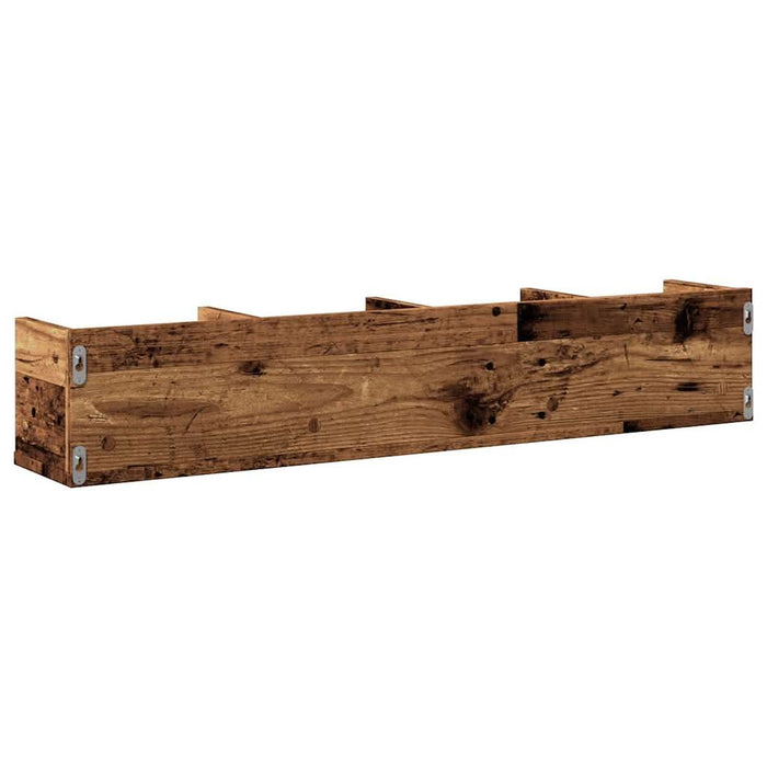 Raft de perete CD-uri, lemn vechi, 100x18x18 cm, lemn prelucrat - WALTI WALTI