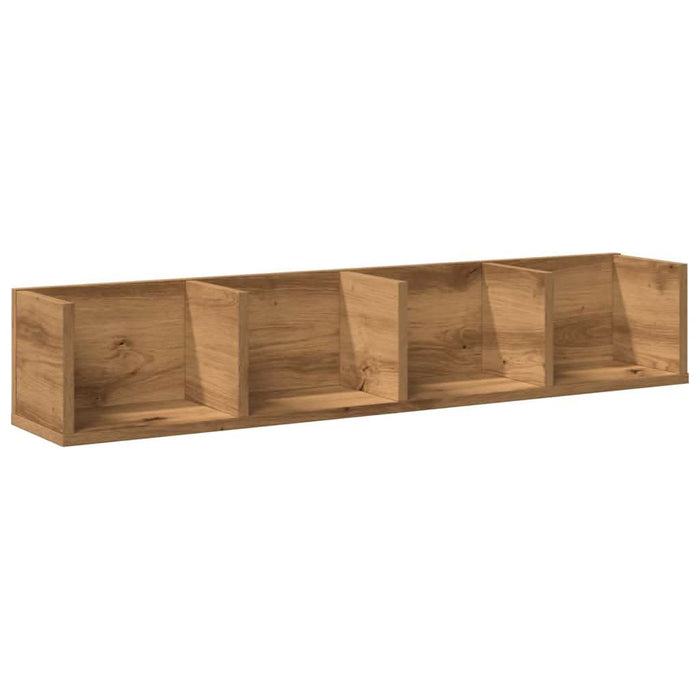 Raft perete CD-uri stejar artizanal 100x18x18 cm lemn prelucrat - WALTI WALTI