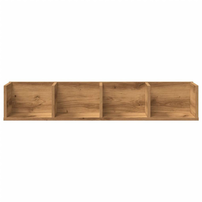 Raft perete CD-uri stejar artizanal 100x18x18 cm lemn prelucrat - WALTI WALTI
