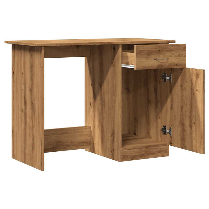 Birou, stejar artizanal, 100x50x76 cm, lemn prelucrat - WALTI WALTI