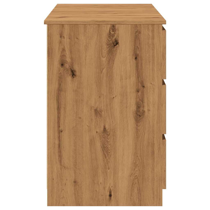 Birou de scris, stejar artizanal, 140x50x77 cm, lemn prelucrat - WALTI WALTI