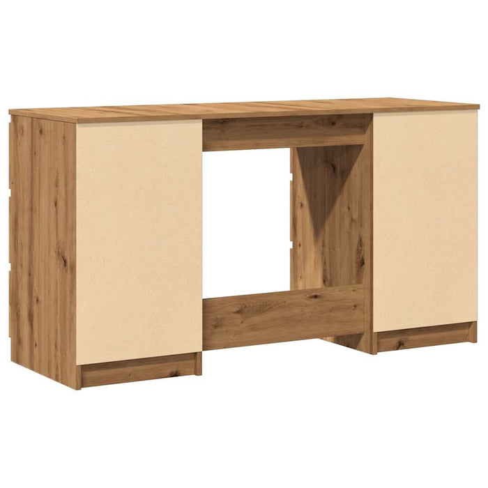 Birou de scris, stejar artizanal, 140x50x77 cm, lemn prelucrat - WALTI WALTI