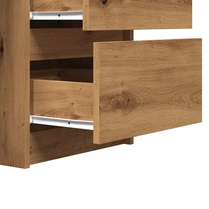 Birou de scris, stejar artizanal, 140x50x77 cm, lemn prelucrat - WALTI WALTI