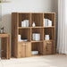 Bibliotecă, stejar artizanal, 98x29x97,5 cm, lemn prelucrat - WALTI WALTI
