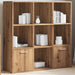 Bibliotecă, stejar artizanal, 98x29x97,5 cm, lemn prelucrat - WALTI WALTI