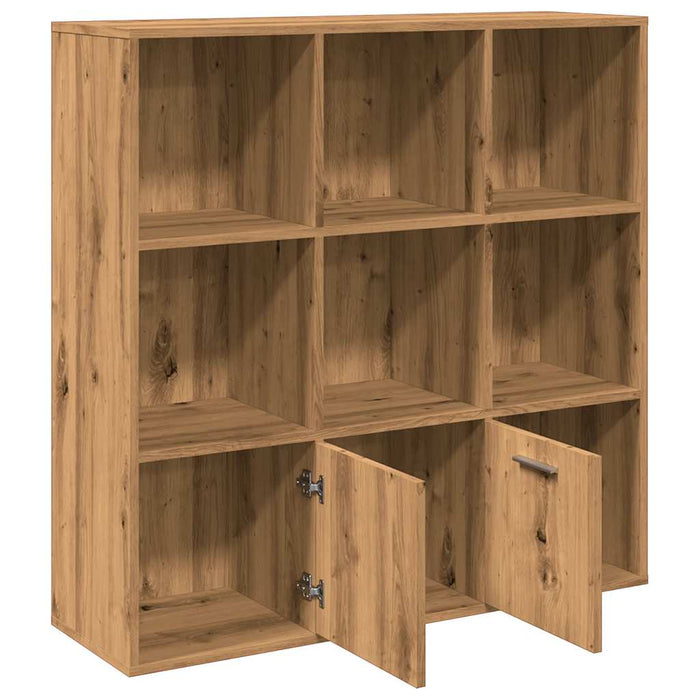 Bibliotecă, stejar artizanal, 98x29x97,5 cm, lemn prelucrat - WALTI WALTI