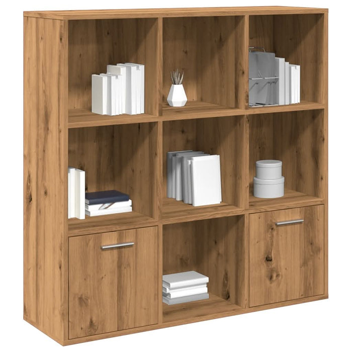 Bibliotecă, stejar artizanal, 98x29x97,5 cm, lemn prelucrat - WALTI WALTI