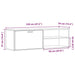 Dulap TV Lemn vechi 120x34x37 cm Lemn prelucrat - WALTI WALTI