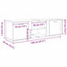 Dulap TV Lemn vechi 120x34x37 cm Lemn prelucrat - WALTI WALTI