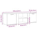 Dulap TV Stejar artizanal 120x34x37 cm Lemn prelucrat - WALTI WALTI